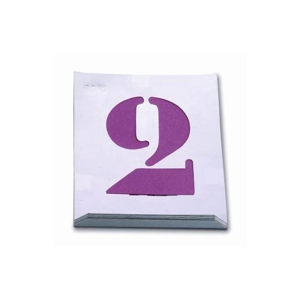 NUMERACION PINT 050 MM CHAPA ALUMINIO NUSAC