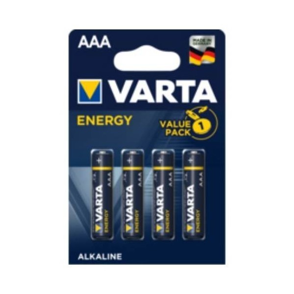 PILA ALCALINA LR03 AAA 1,5V MO VARTA 4 PZ