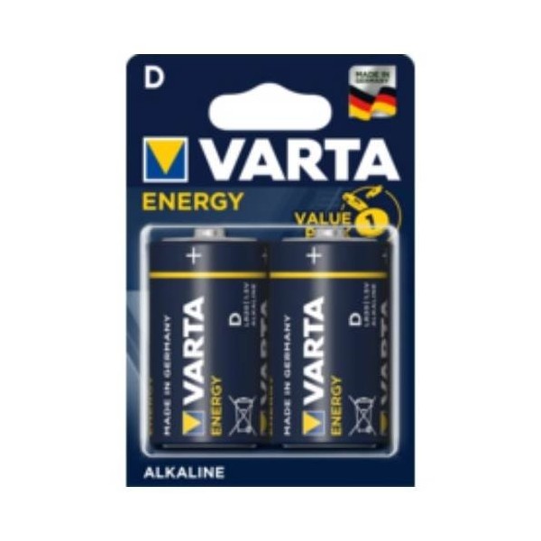 PILA ALCALINA LR20 1,5V MO VARTA 2 PZ
