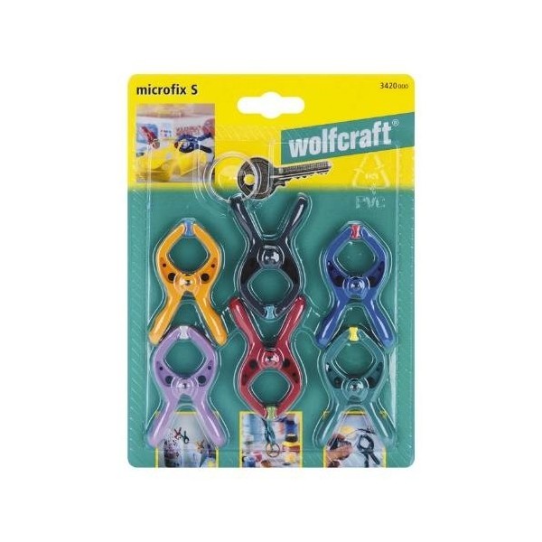 PINZA FIJ APRIETE MINI MULTIUSOS WOLFCRAFT 6 PZ
