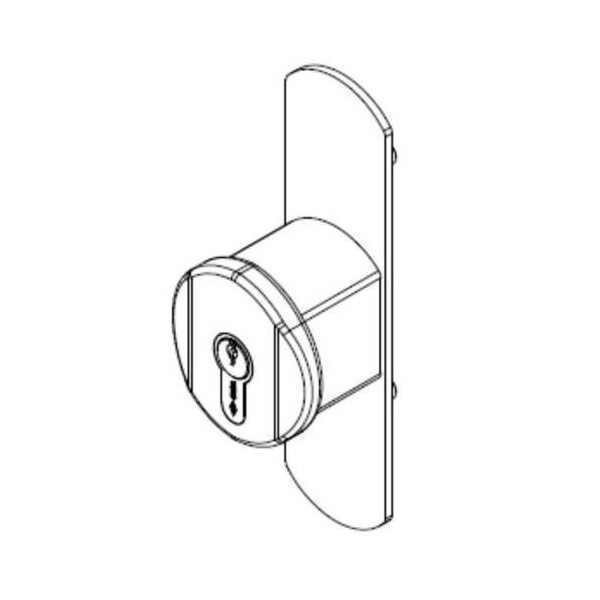 POMO PTA EJES 90MM 1.07078.65.0 NE ANTIPANICO EXTE