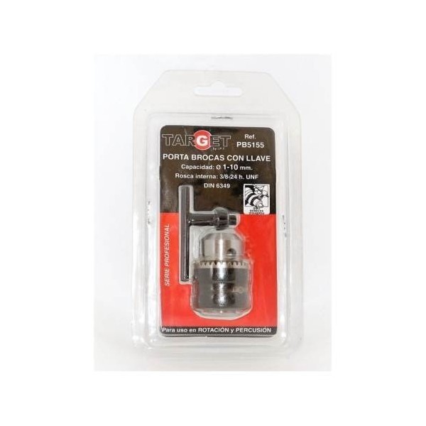 PORTABROCAS TAL CON LLAVE 1,5-10MM 3/8-24H TARGET