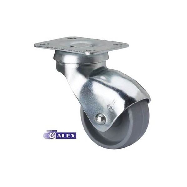 RUEDA GIR 030MM 3-0016 PL.046X036 015KG.LISO PP GR
