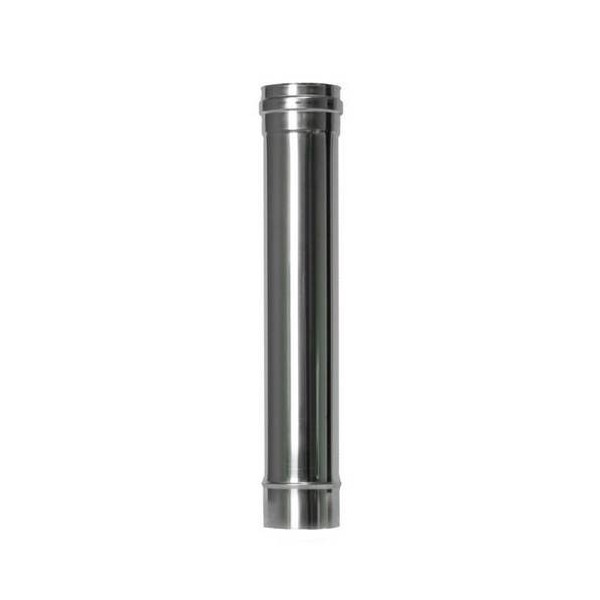 TUBO ESTUFA PELLET Ø80MM-50CM INOX EXOJO