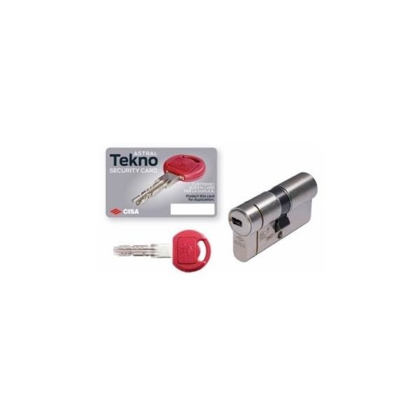 CILINDRO SEG 30X50MM TEKNO PRO NIQ DOB.EMBR. CISA