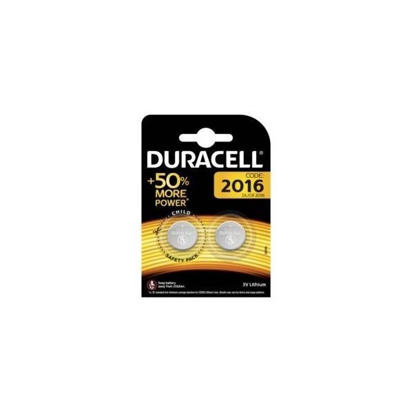 PILA BOTON 2016 DURACELL 2 PZ
