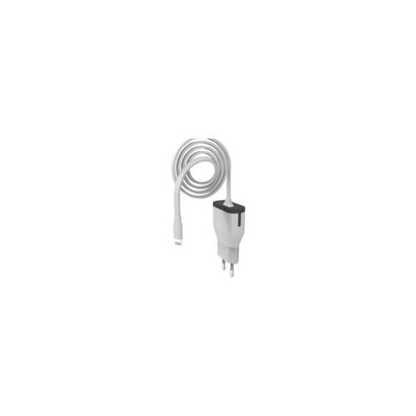 CARGADOR TELEFONO PARED IPHONE CABLE 2,4A/1MT BL M