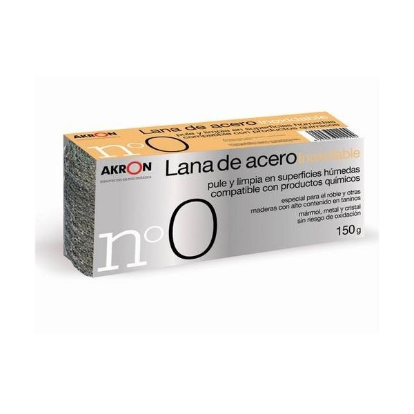 LANA ACERO PULIR INOXIDABLE 150 GR BOBINA AKRON