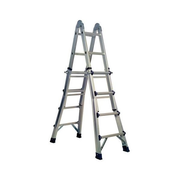 ESCALERA IND.MULT TIJERA 4,16MT 8+8 TELESC ALU EXC