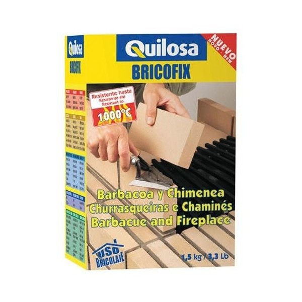 MORTERO REST. REFRACTARIO 1,5 KG BARBACOA MO QUILO