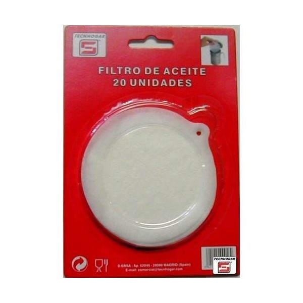 FILTRO ACEITE GRASERA THOGAR 20 PZ