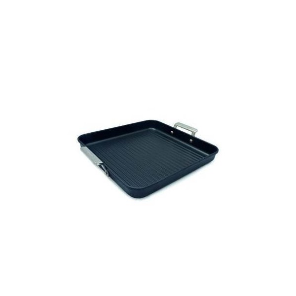 GRILL COC PLANCHA 28X28CM RAYAS AIRE AL/FU VALIRA