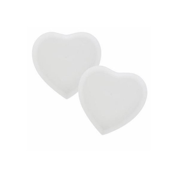 PLATO MESA B/ TE 17CM CORAZON PORCEL CUPIDO LPB 2