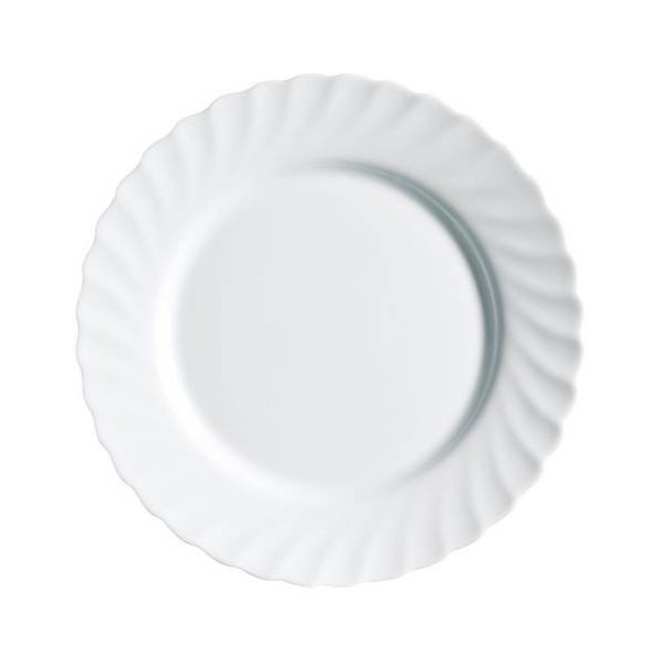 PLATO MESA LLANO 24,5CM TRIANON BL CRIST LUMINARC