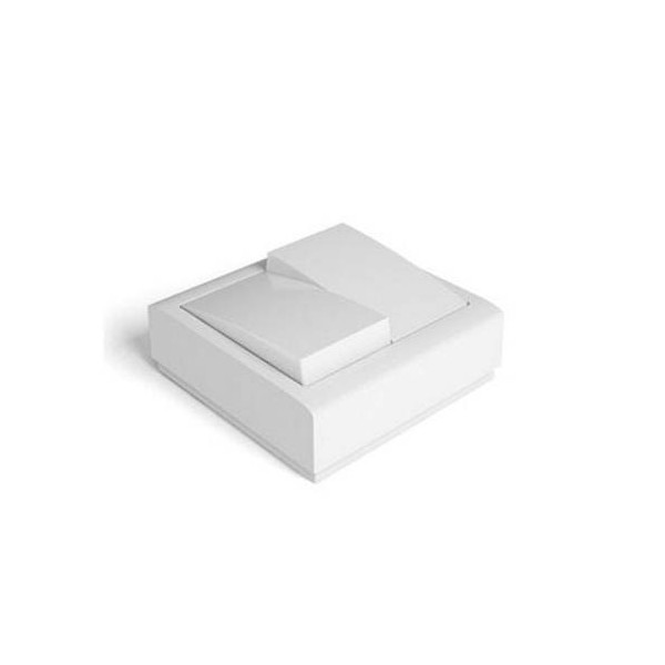 PULSADOR TIM 65x65x19 10A-250V SUP. PVC BL 5010-B