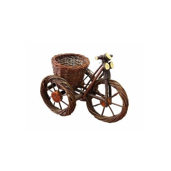 MACETA JARD 44X55X30CM NATUUR MIMBRE NAT BICICLETA