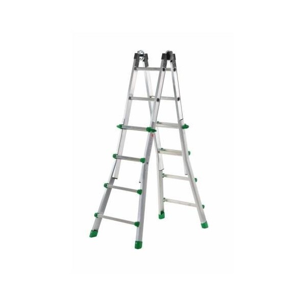 ESCALERA IND.MULT TIJERA 3,77MT 8+8 TELESC ALU COD