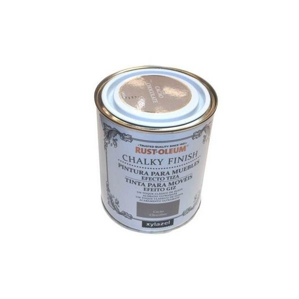 PINTURA AL AGUA PARA MUEBLES 750 ML CACAO CHALKY R