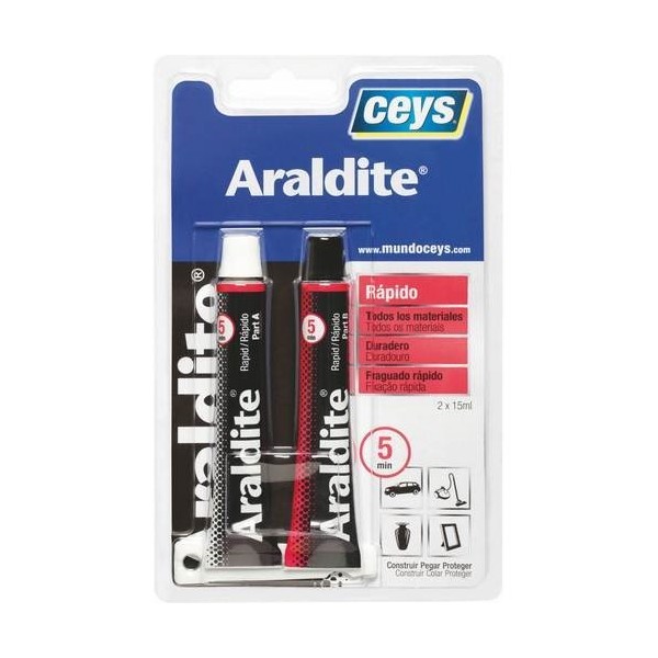 ADHESIVO EPOXY RAP 15+15 ML 5MIN. ARALDIT CEYS