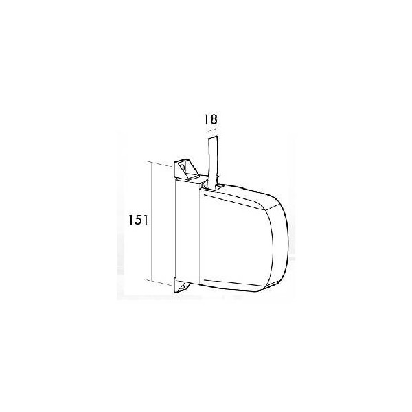 RECOGEDOR PERS 18MM SOBREP MINI PL MF/BE GAVIOTA