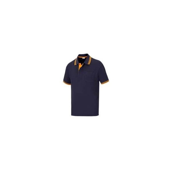 POLO TRABAJO 3XL 65% POLI 35% ALG M/CORTA AZ/MAR