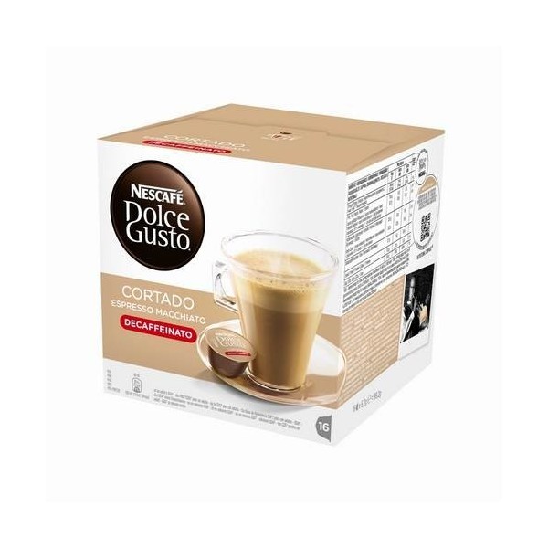 CAPSULA CAFE DESCAFEINADO CORTADO NESCAFE DOLCE GU