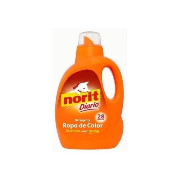 DETERGENTE LIMP LIQ ROPA COLOR 28 LAV. NORIT 1,5 L