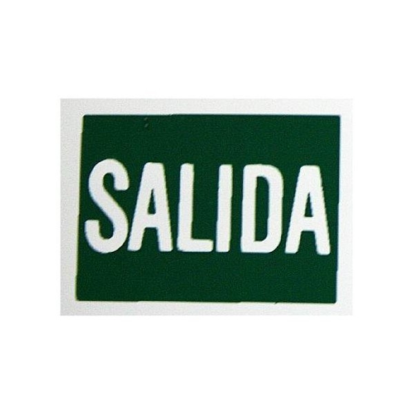 PLACA SEÑAL ADH 297X210MM SALIDA POLIEST LUM SUPER