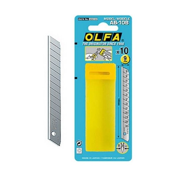 CUCHILLA CUTTER 9X80MM OLFA 10 PZ