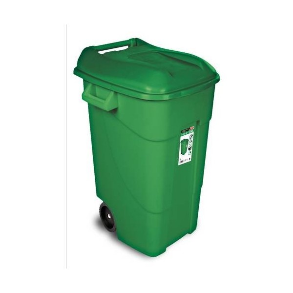 CONTENEDOR BAS. 120 LT C/RUED TAYG PL VERDE TAPA 4