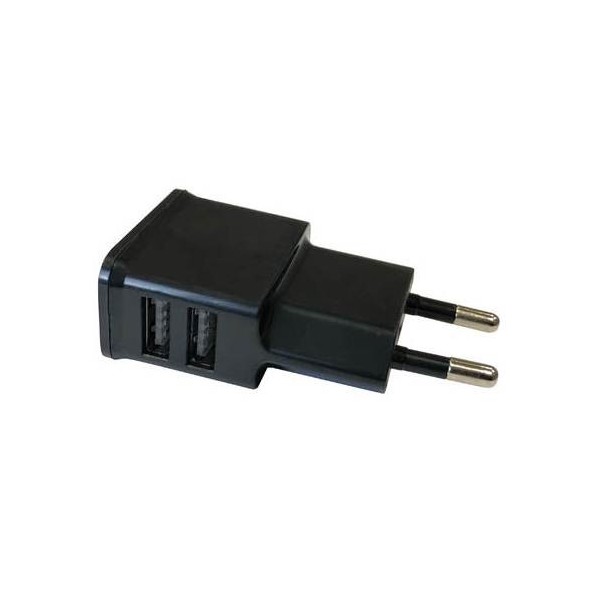 HM CARGADOR ENCHUFE 2 PUERTOS IN220/OUT5V 2.0A
