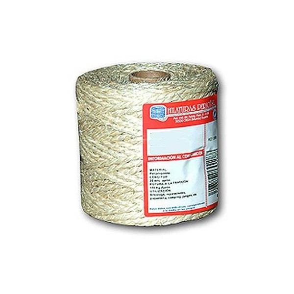 CUERDA TORCIDA 02,7MM SISAL 2 CABOS H.PERIO 50 MT