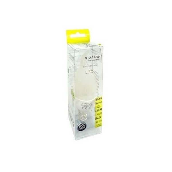 LAMPARA ILUMIN LED VELA E14 6W 600LM 3000K STARSON