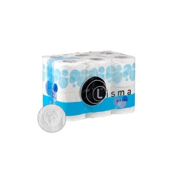 PAPEL HIGIENICO 18MT DOBLE CAPA LISMA 12 PZ