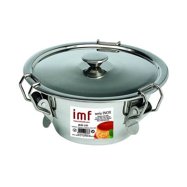 FLANERO RESPOST LISO 16CM C/TAPA INOX IMF