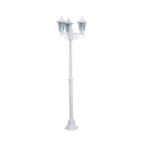 FAROL JARD 3 FOCOS E-27 3X60W ALU BL ORLANDO LUXFO