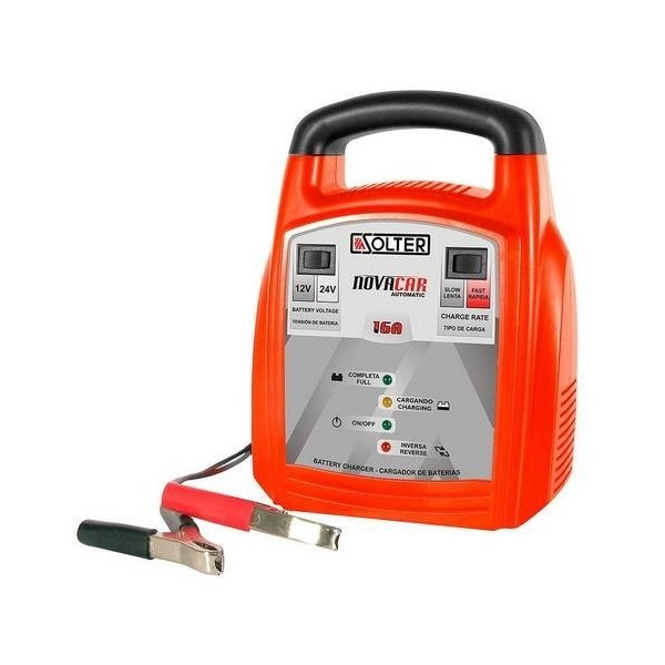 CARGADOR BATERIA AUTO 016A AUTOM 12/24V BAT120A NO