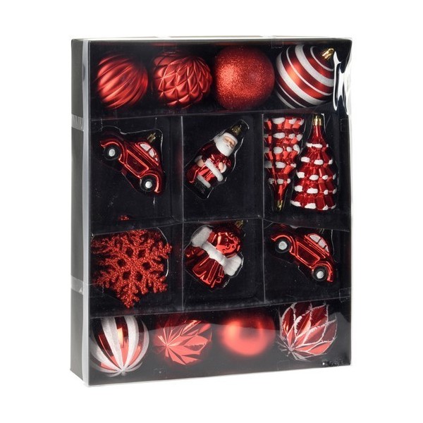 ADORNO NAVIDAD SURTIDO ROJO 20