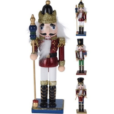 MUÑECO CASCANUECES 18CM MADERA