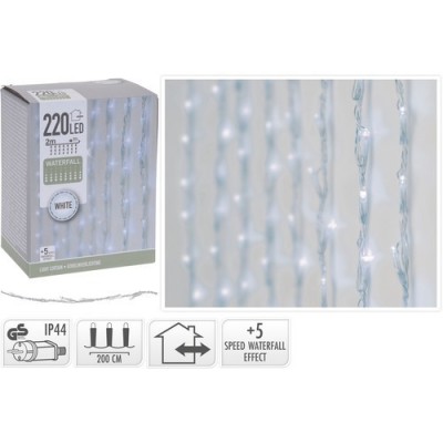 LUZ 220 LED CORTINA LUZ BLANCA