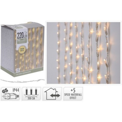 LUZ 220 LED CORTINA LUZ CALIDA